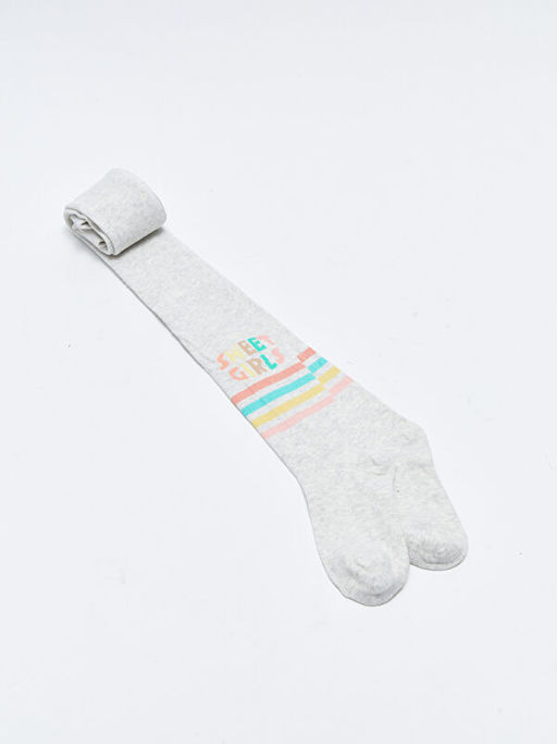 Desenli K?z ?ocuk K?lotlu ?orap