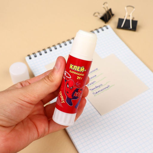 Цена за 24 шт. Клей-карандаш PVP 21 г, «Человек-паук»