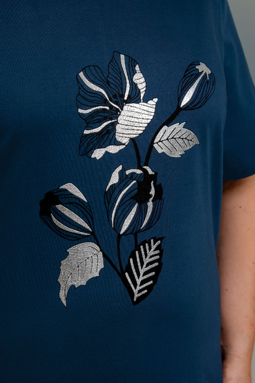 Арт. 4150 Туника женская 52-60 (5 шт) Цвет:изумруд - Калинка фото 6