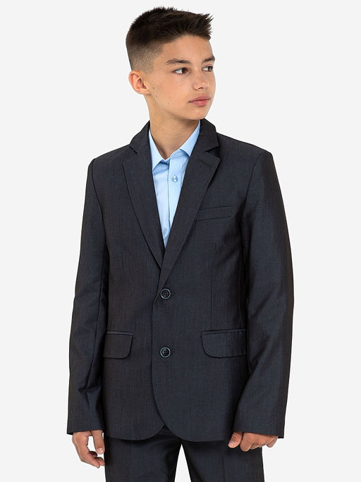 Серый школьный пиджак для мальчика Инфанта, модель 0506 СС