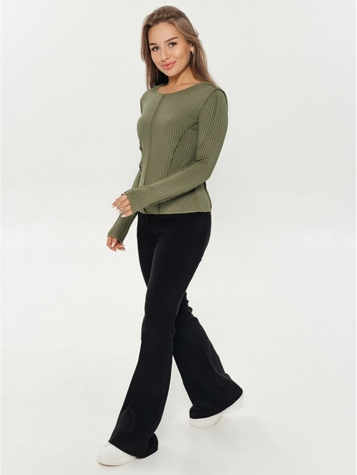 Лонгслив женский Эмма (черный) - Lovetex фото 15