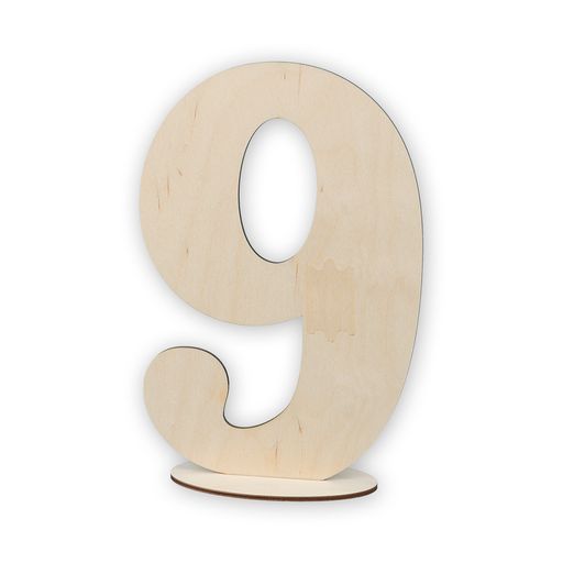 Заготовка для декорирования Mr. Carving ВД-386 Цифры на подставке фанера 7.5 х 20.6 х 30 см Цифра 0