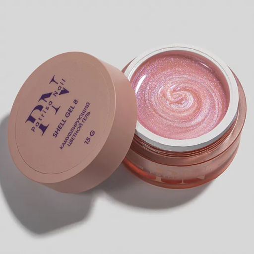 NEW! Shell Gel PN №8 камуфлирующий цветной гель 15 г