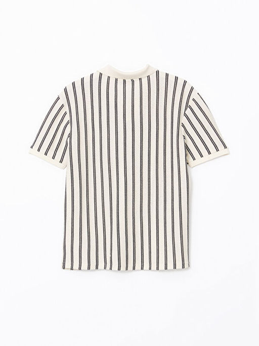 Polo Yaka K?sa Kollu ?izgili Erkek Ti??rt