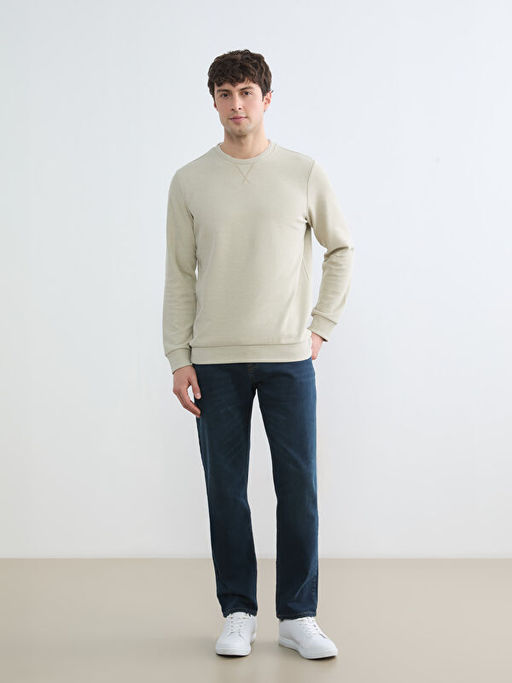 Bisiklet Yaka Erkek Sweatshirt