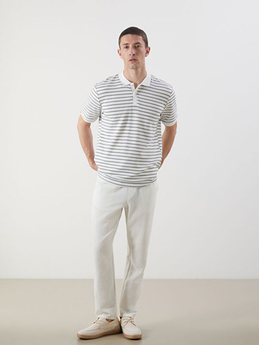 Polo Yaka ?izgili Erkek Ti??rt