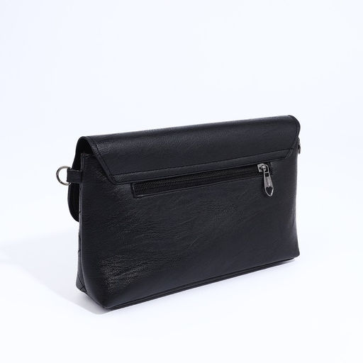Сумка-клатч на магните, длинный ремень, цвет чёрный - Simaland фото 2