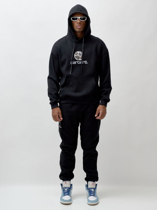 на флисе Спортивный костюм демисезонный черного цвета - Mtforce фото 2