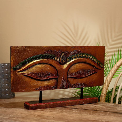 Декор «Глаза», 50×10×30 см, дерево албезия