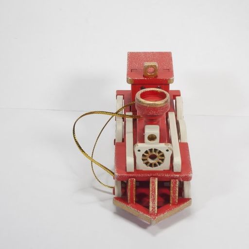 Новогодние елочные игрушки: Ретро паровоз 3020 - Idh фото 5