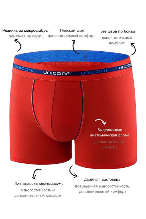 Мужские трусы BB34R Красный