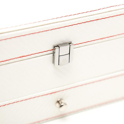 Шкатулка кожзам для украшений и часов 4 отделения Белая 11х22,5х11,5 см - Simaland фото 5