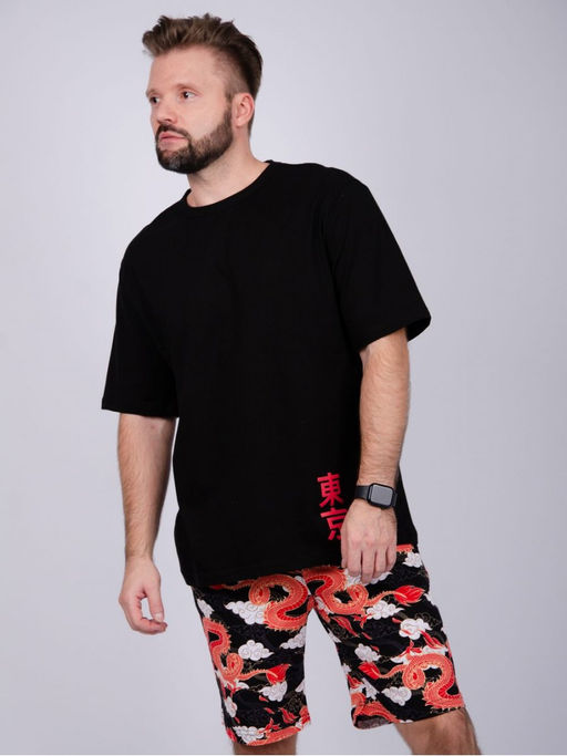 Костюм Драконы шорты, трикотаж - Малина фото 12