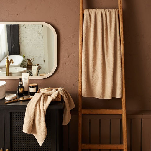 Полотенце махровое Экономь и Я 50*90 см, цв. бежевый, 100% хлопок, 320 гр/м2  фото 8