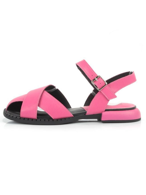 08-PEAG82-3 DK. PINK Босоножки женские (натуральная кожа)