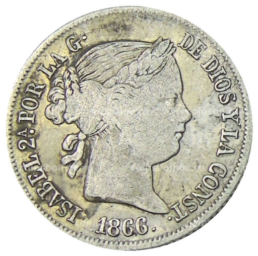 40 сентимо 1866 года Испания