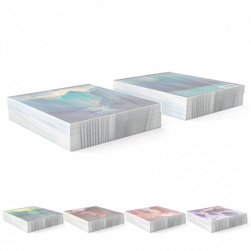 Цена за 5 шт. Тетрадь общая ученическая ErichKrause Silhouette Landscapes, 96 листов, клетка, глянцевая ламинация_MIX-PACK  фото 9