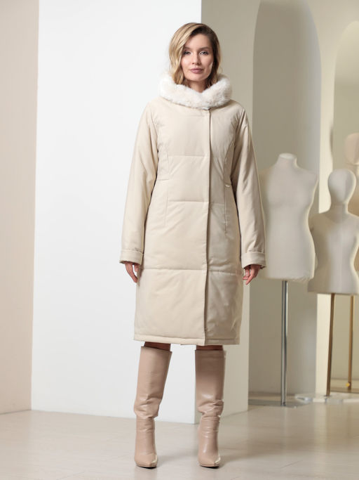 25407 Пальто св.бежевый