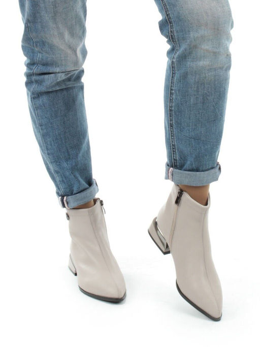 01-PCG266-3 GRAY/BEIGE Ботинки демисезонные женские - No name фото 3