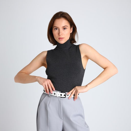 Ремень женский, ширина 3 см, люверсы, пряжка металл, винт, цвет белый - Simaland фото 2