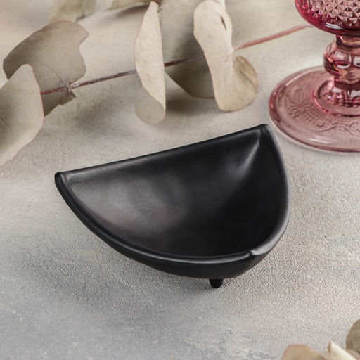 Соусник «Чёрный Восток», 90 мл, 10×10.5×4 см, пластик, чёрный