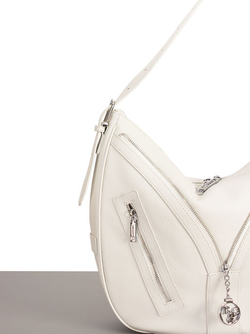 LACCOMA сумка Q3286-белый натуральная кожа хлопок  фото 5