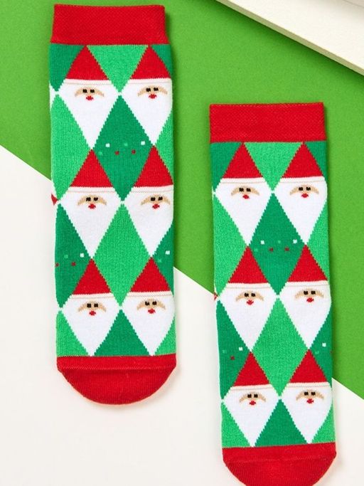 OMSA kids Calzino 21N62 плюш (Санта) NEW YEAR - assorti