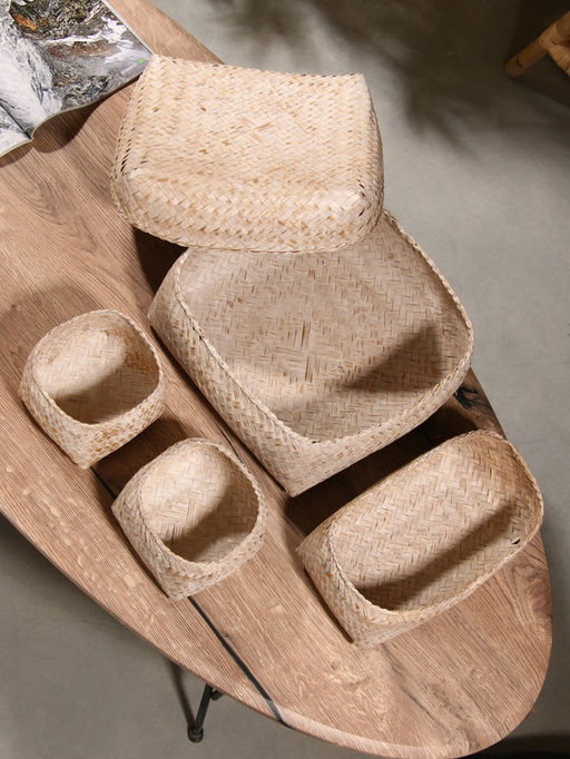 Набор плетёных корзин «Энди», 28.5×28.5×18.5 см