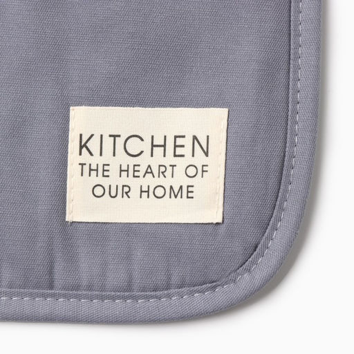 Кухонный набор «Этель» Kitchen blue, синий: прихватка, варежка-прихватка
