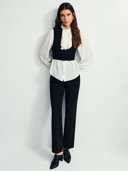 Зауженные брюки с хлопком в составе / Zarina