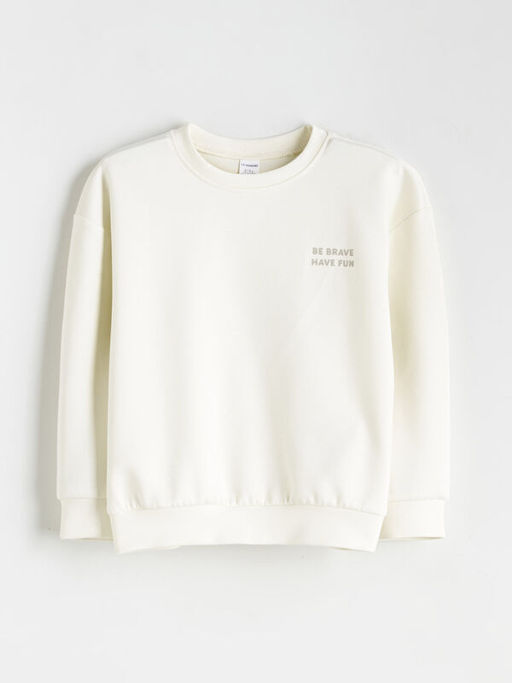Bisiklet Yaka Erkek ?ocuk Sweatshirt