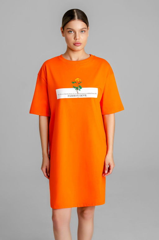 Арт. 4153 Туника женская 44-54 (6 шт) Цвет:оранжевый