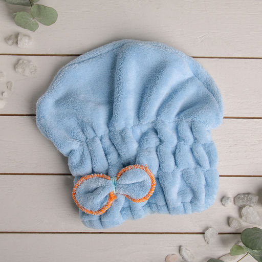 Чалма для сушки волос Доляна, микрофибра, цвет МИКС фото 2