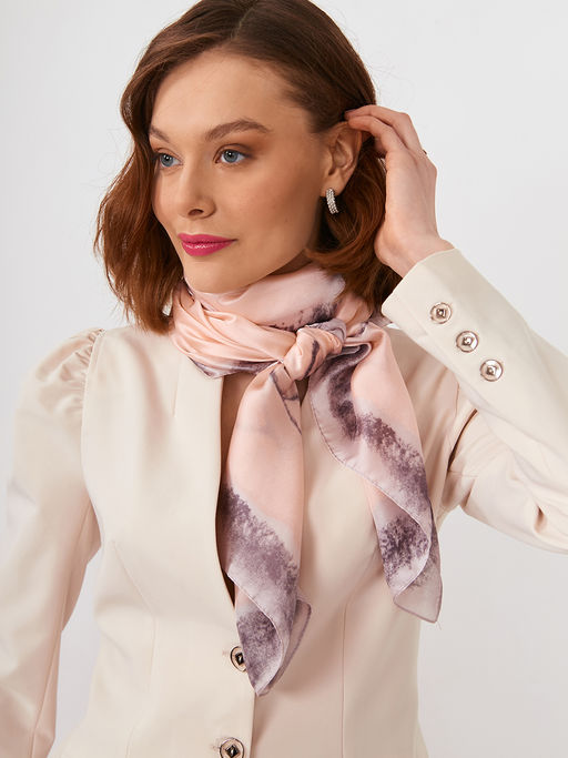 Большой, мягкий, тонкий и очень нежный двусторонний палантин с рисунком - Tantino фото 3