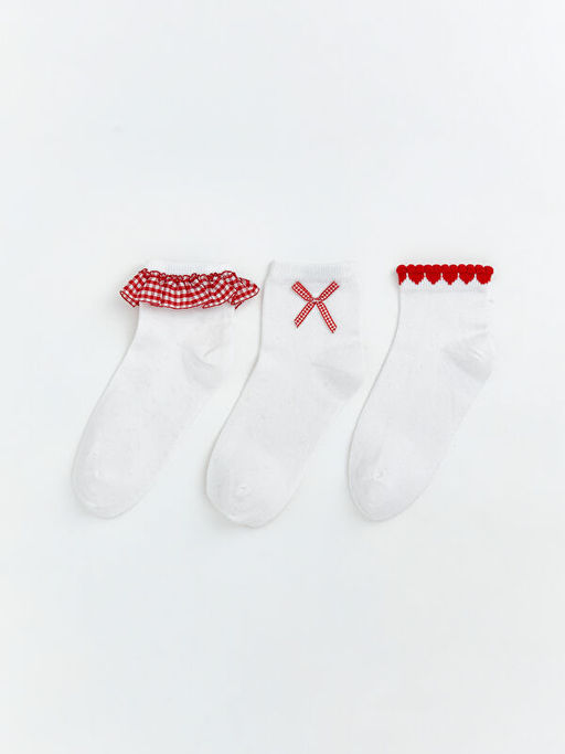 K?z ?ocuk Patik ?orap 3l?