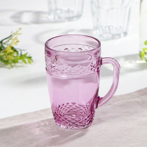 Кружка стеклянная, 400 мл, цвет и текстура МИКС - Simaland фото 7