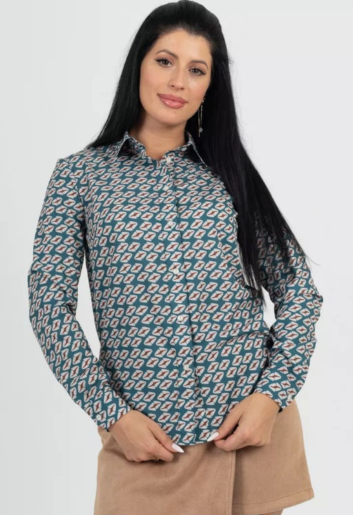 рубашка с длинным рукавом приталенного силуэта - Трика фото 10