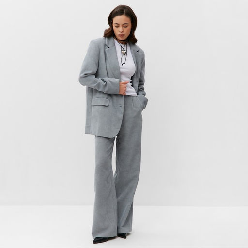 Пиджак женский MIST Velvet, размер 42-44 (S-M), серый