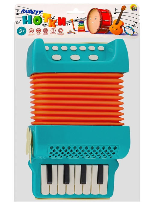 Аккордеон на батар., 40 мелодий (ИК-0936) в пакете