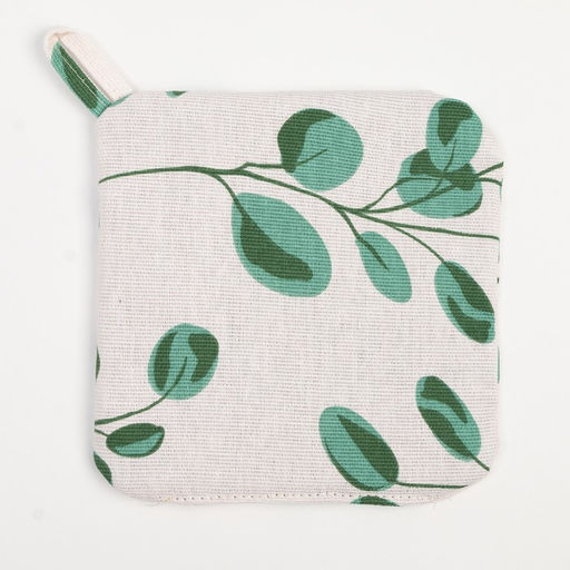 Набор кухонный Доляна «Эвкалипт»: варежка 20×27 см, прихватка 19×19 см, 100% хлопок