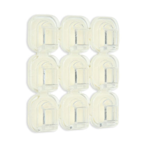 Держатель самоклеящийся для проводов и гирлянд ТУНДРА krep, 15?15 мм, 54 шт.