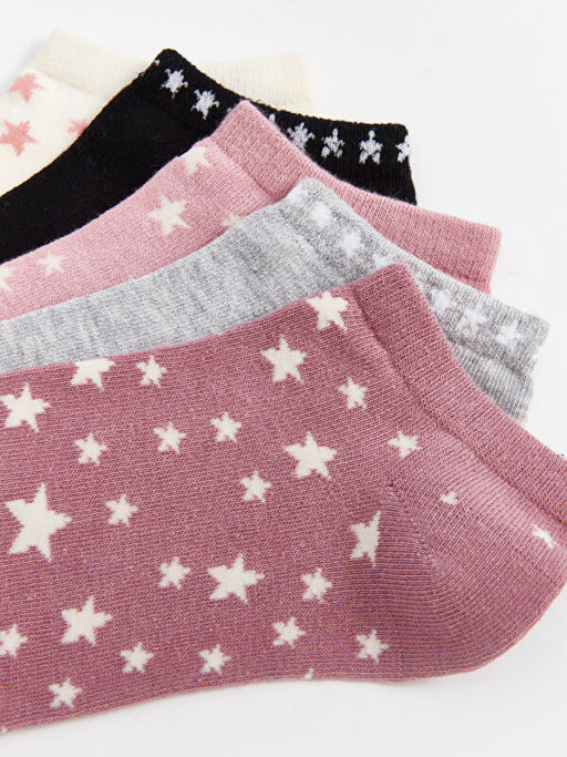 Desenli Kad?n Patik ?orap 5li Paket - Waikiki фото 3