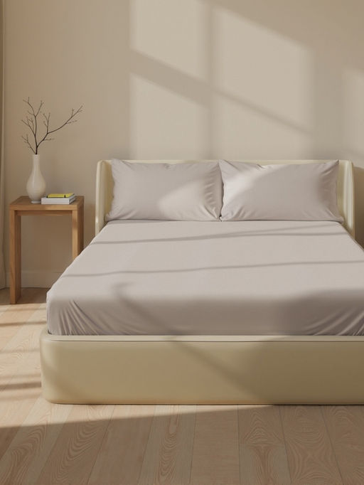 Простыня на резинке 2-спальная SL Home Modal, 160200+30 см, серая, модал - Sima-land home фото 4