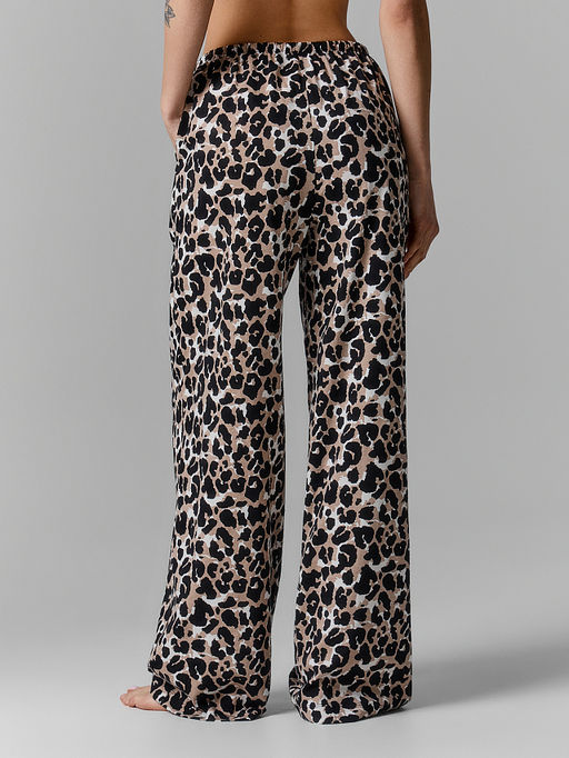 Брюки домашние женские с леопардовым принтом - Mark formelle фото 3