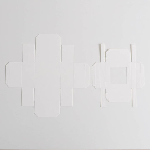 Цена за 5 шт. Коробка складная, крышка-дно,с окном, белая, 10 х 10 х 5 см - UPAK LAND фото 4