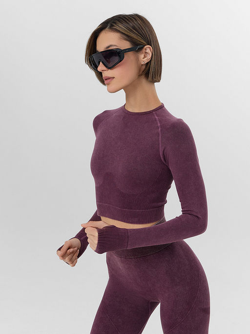 Джемпер женский для занятий спортом бордовый - Mark formelle фото 8