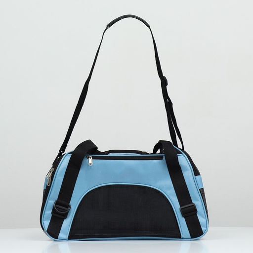 Сумка-переноска сетчатая, 48 х 26 х 31 см, голубая - Пижон фото 2