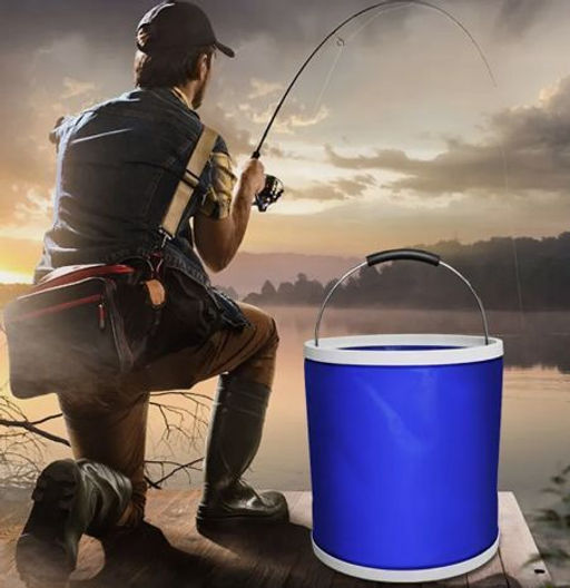 Складное ведро FLEXIBLE WATER PAIL 7 литров, желтое - Ying guns фото 2
