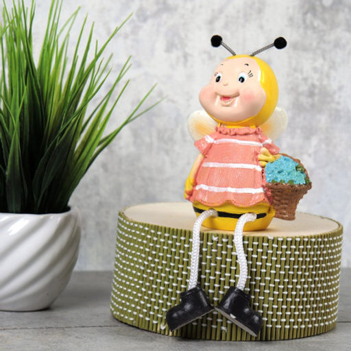 Цена за 2 шт. Фигурка Пчелка висячие ножки 20 см 2 штуки набор / 9864 /уп 60/ - Галеонтрейд фото 4