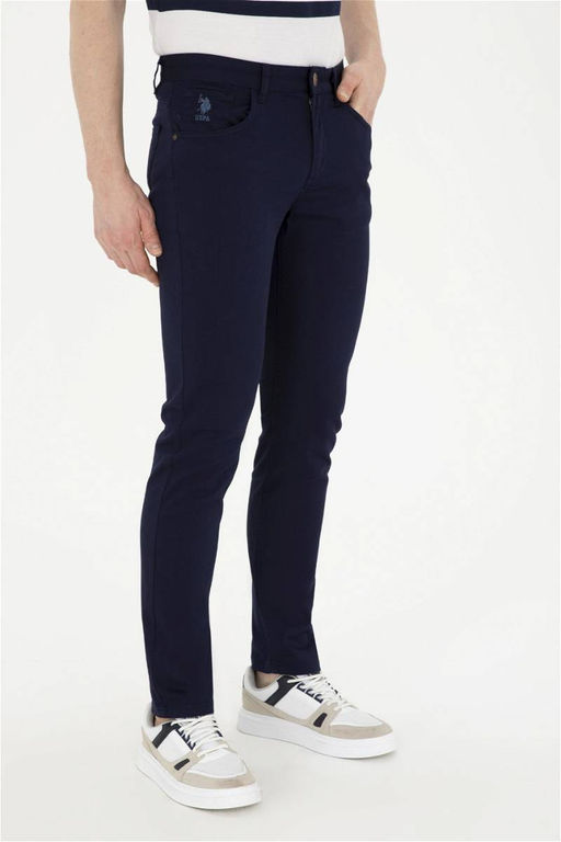 Мужские темно-синие брюки из плотной ткани - U.s. polo assn фото 2